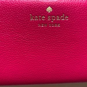 KATE SPADE NWT pink wallet...pebbled leather, brand new, perfect gift